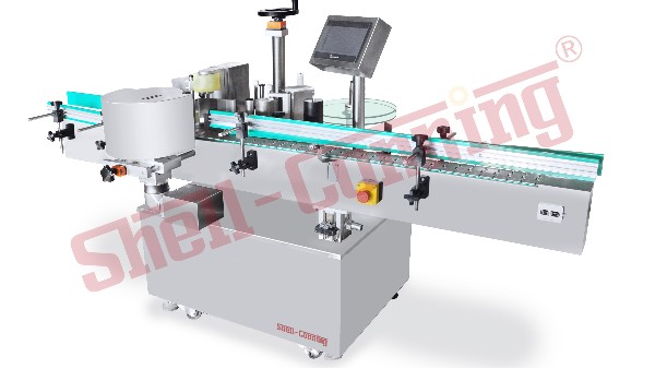全自動圓瓶定位貼標機